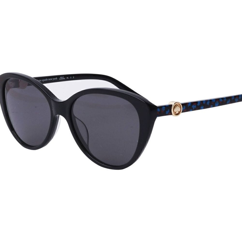 Kate Spade Sunglasses Visalia/G/S 7RM M9 Pattern Black Gray Polarised